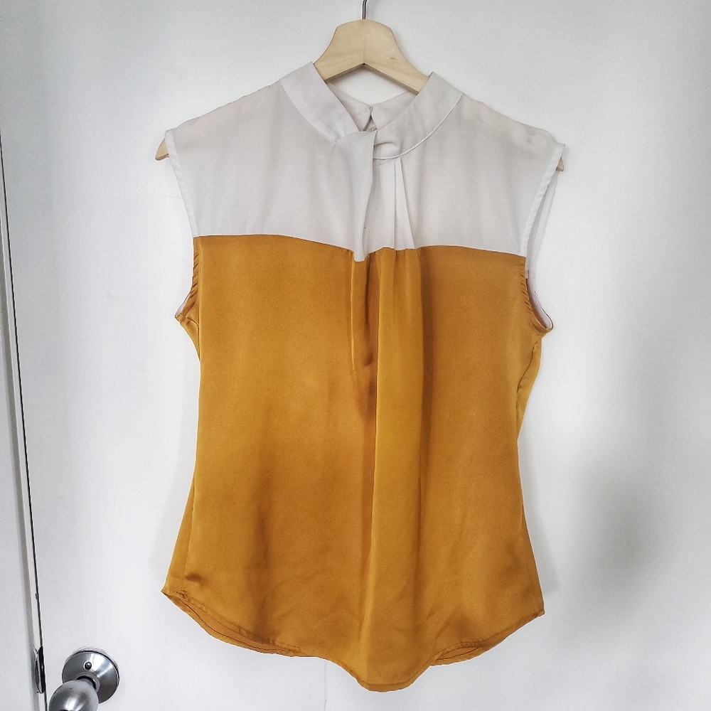 New York & Company Color Block Blouse